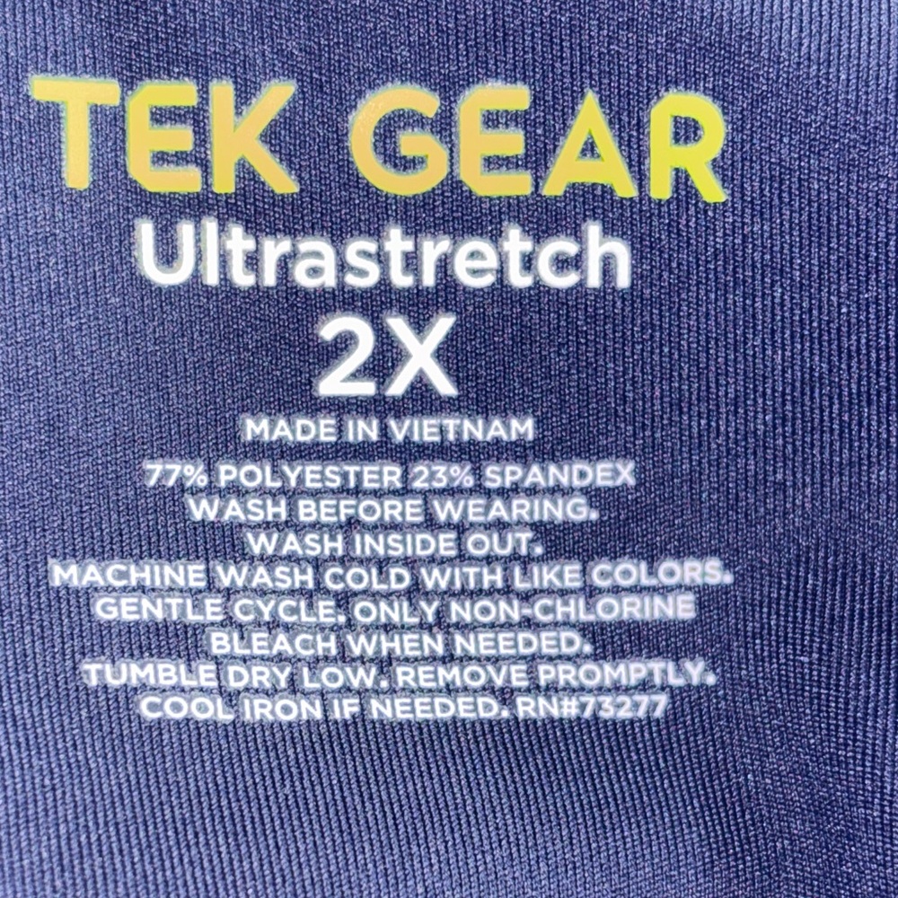 Tek Gear Navy Leggings Women’s Plus Size 2X Athletic Pants - Picture 8 of 8